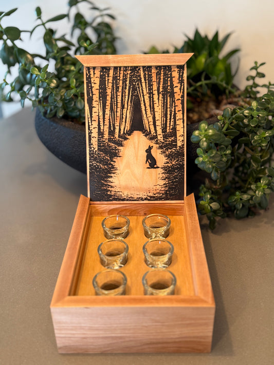 Birch Box Shot Glass Set